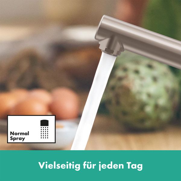 Hansgrohe Zesis M33 Küchenarmatur Niederdruck edelstahl 74806800