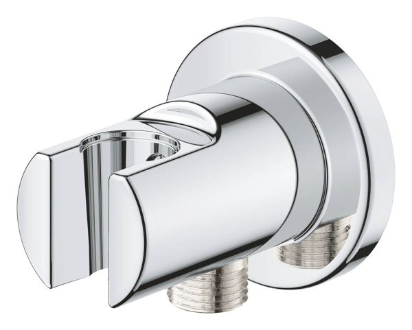 Grohe Tempesta Wandanschlussbogen mit Rückflussverhinderer und Halter, chrom