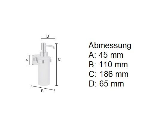 Smedbo Ice Seifenspender aus Porzellan Wandmontage, chrom/weiß