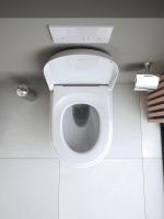 Vorschau: Duravit Qatego WC-Sitz mit Absenkautomatik, für 255609 und 202009, 46,3x36,9cm, weiß