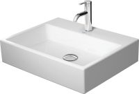 Duravit Vero Air Aufsatzbecken 60x47cm rechteckig, ohne Überlauf, mit 1 Hahnloch, WonderGliss, weiß 23526000411