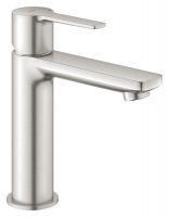 Grohe Lineare Waschtischbatterie S-Size mit Push-open Ablaufgarnitur, wassersparend, supersteel