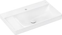 Hansgrohe Xelu Q Waschbecken 80x48cm mit 1 Hahnloch, ohne Überlauf, Ablage links, weiß 61030450