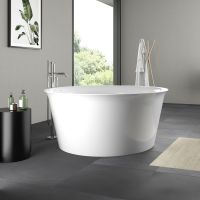 Vorschau: Duravit White Tulip freistehende Badewanne rund 140x140cm, weiß