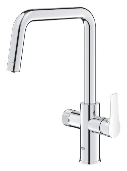 Grohe Blue Pure Eurosmart Einzelarmatur, schwenkbarer U-Auslauf mit Filterfunktion