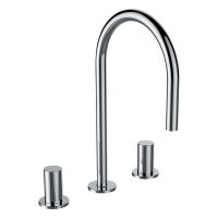 Kartell by Laufen Waschtisch-3-Loch-Armatur ohne Ablaufventil, chrom H3123330042201