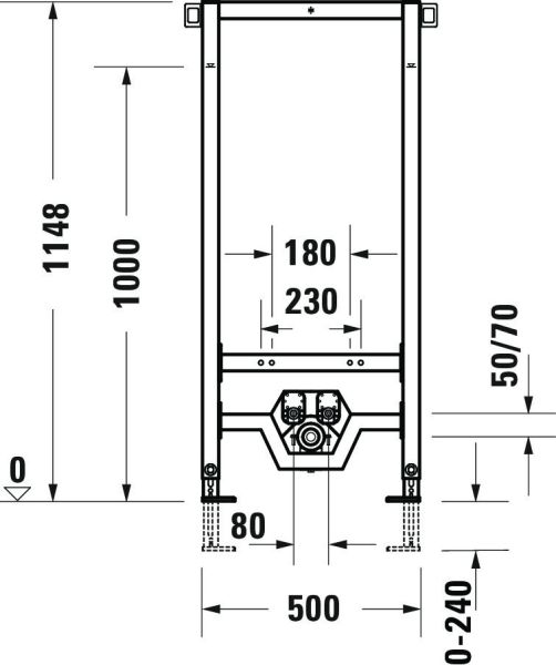 Duravit DuraSystem Installationselement für Bidet