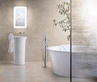 Vorschau: Duravit White Tulip freistehende Badewanne rund 140x140cm, weiß