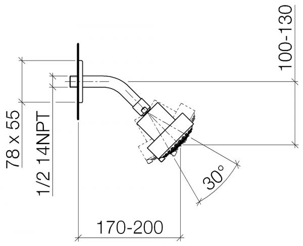 Dornbracht LULU Kopfbrause Ø9,2cm