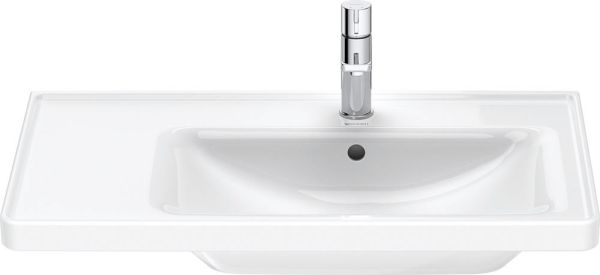 Duravit D-Neo Waschtisch rechteckig 80x48cm, mit Überlauf, mit Wondergliss, weiß 23708000001