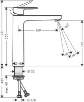 Vorschau: Hansgrohe Vernis Blend Waschtischarmatur schwarz matt 71582670