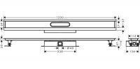 Vorschau: Hansgrohe uBox universal Komplettset für flache Installation 120cm, für Duschrinnen Fertigsets