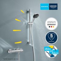 Grohe QuickFix Precision Trend Thermostat-Brausebatterie mit Brausestange 60cm, chrom 34237003