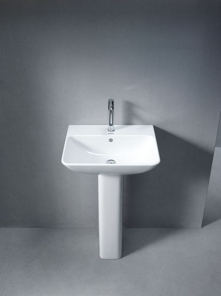 Duravit ME by Starck Waschtisch rechteckig 55x44cm, mit Hahnloch und Überlauf, weiß 2335550000