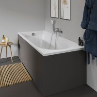 Vorschau: Duravit D-Neo Einbau-Badewanne rechteckig, Ablauf Fußende 180x80cm, weiß