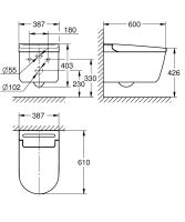 Vorschau: Grohe QuickFix Sensia Dusch-WC Komplettanlage, weiß