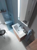 Duravit DuraStyle Waschtisch rechteckig 78,5x40cm, mit Hahnloch, mit Überlauf, WonderGliss, weiß 23377800001