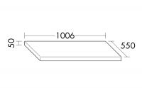 Burgbad Cube Konsolenplatte, 100,6cm WPDH100A0080