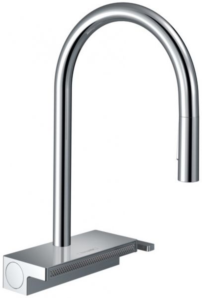 Hansgrohe-Aquno-Select-M81-Einhebel-K-chenmischer-170-Ausziehbrause-3jet-sBox-chrom-73831000