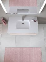 Duravit Qatego Einbauwaschtisch 48x32cm ohne Hahnloch, HygieneGlaze, weiß 0398482028