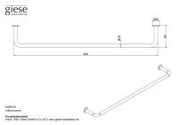 Vorschau: Giese Handtuchbügel starre Ausführung 41cm, schwarz matt