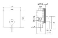 Vorschau: Steinberg Serie 230 Fertigmontageset für Brause-Einhebelmischer, chrom