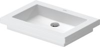 Vorschau: Duravit Universal Einbauwaschtisch rechteckig 58x41,5cm, ohne Hahnloch, ohne Überlauf, weiß 0317580029