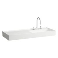 Laufen Kartell Waschtisch mit Ablage links 120x46cm weiß