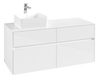 Villeroy&Boch Collaro Waschtischunterschrank passend zu Aufsatzwaschtisch 120cm, weiß C04200DH