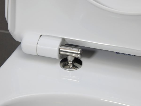 Duravit No.1 Wand-WC Set inkl. WC-Sitz mit Absenkautomatik, 54x37,3cm, oval, rimless, weiß