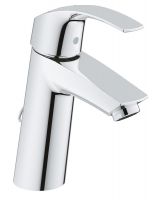 Grohe Eurosmart Einhand-Waschtischbatterie, M-Size mit versenkbarer Kette, wassersparend, chrom