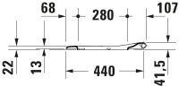 Vorschau: Duravit Qatego WC-Sitz mit Absenkautomatik, für 255609 und 202009, 46,3x36,9cm, weiß