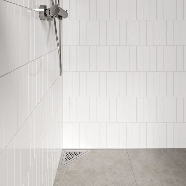 hansgrohe RainDrain Corner Komplettset Punktablauf 24,5x24,5cm edelstahl gebürstet 56252800