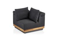 Vorschau: KETTLER ROYAL PLATFORM Sofa-Lounge-Set 4-teilig, Sunbrella®, anthrazit/ teakholz