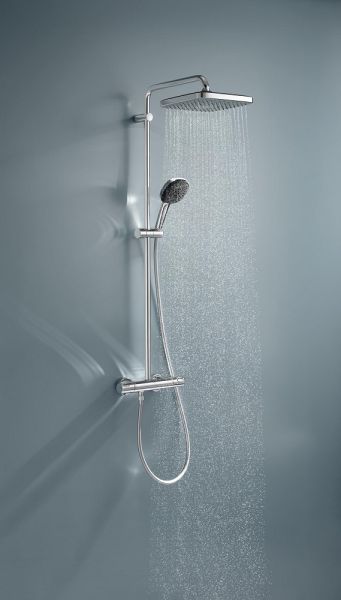 Grohe QuickFix Vitalio Comfort 250 Thermostat-Duschsystem für die Wandmontage, chrom