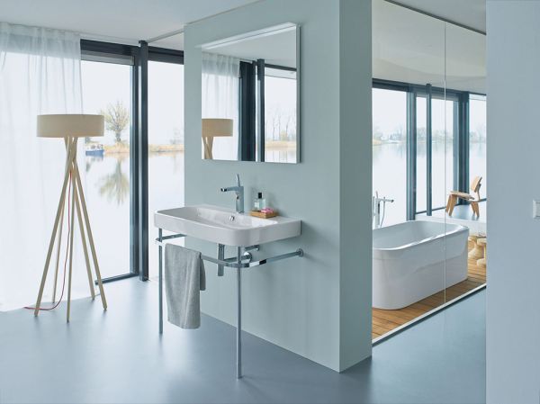 Duravit Happy D.2 Waschtisch rechteckig 100x50,5cm, mit Hahnloch und Überlauf, weiß 2318100000