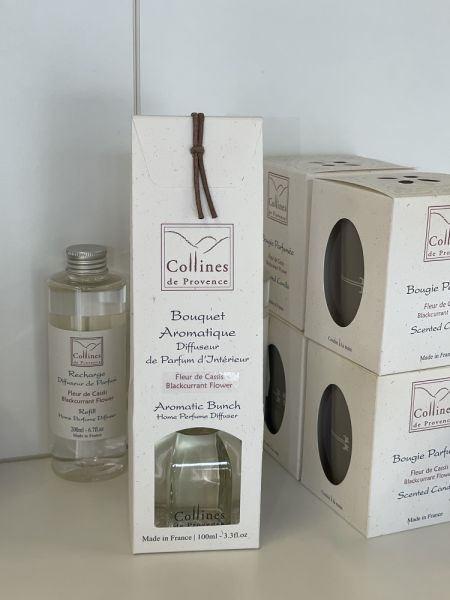 Collines de Provence Raumduft Stäbchen Diffuser Schwarze Johannisbeerblüte / blackcurrant 100ml