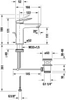 Vorschau: Duravit Wave Einhebel-Waschtischarmatur M mit Zugstangen-Ablaufgarnitur, chrom WA1020001010