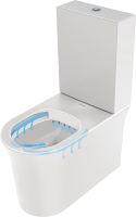 Vorschau: Duravit White Tulip Stand-WC für Kombination, Tiefspüler, spülrandlos, HygieneGlaze, weiß