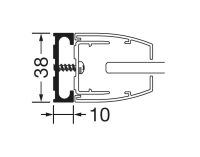 Artweger Twinline 2 Stapelprofil 1,0 cm