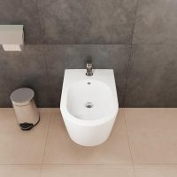 Hansgrohe EluPura Original S Wand Bidet mit Hahnloch und Überlauf, weiß 60281450