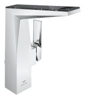 Grohe Allure Brilliant Einhand-Waschtischbatterie L-Size mit Vanilla Noir Caesarstone Einlagen, chrom 24414000