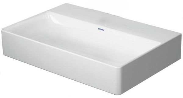 Duravit DuraSquare Waschtisch rechteckig 60x40cm, ohne Hahnloch, geschliffen, mit WonderGliss, weiß23566000791