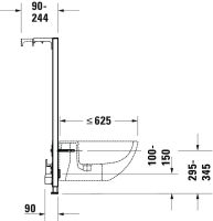 Vorschau: Duravit DuraSystem Installationselement für Bidet