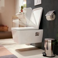 Hansgrohe EluPura Original Q Wand WC Set, AquaChannel Flush, WC-Sitz mit SoftClose, Softcube, weiß 60289450