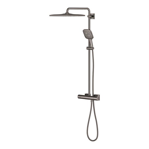 Grohe Rainshower SmartActive 310 Cube Duschsystem Aufputz, hard graphite