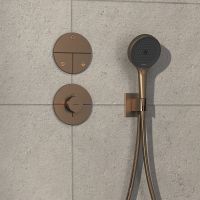 Vorschau: Hansgrohe ShowerSelect Comfort S Ventil Unterputz für 3 Verbraucher, brushed bronze