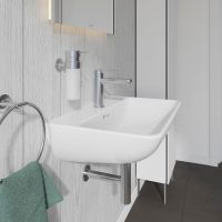 Vorschau: Duravit ME by Starck Waschtisch 60x40cm, mit Hahnloch und Überlauf, WonderGliss, weiß 23436000001