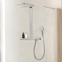 Vorschau: Hansgrohe Rainmaker Select 460 3jet Showerpipe Duschsystem, weiß/chrom