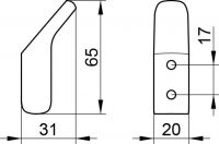 Vorschau: Keuco Collection Moll Handtuchhalter einfach, chrom